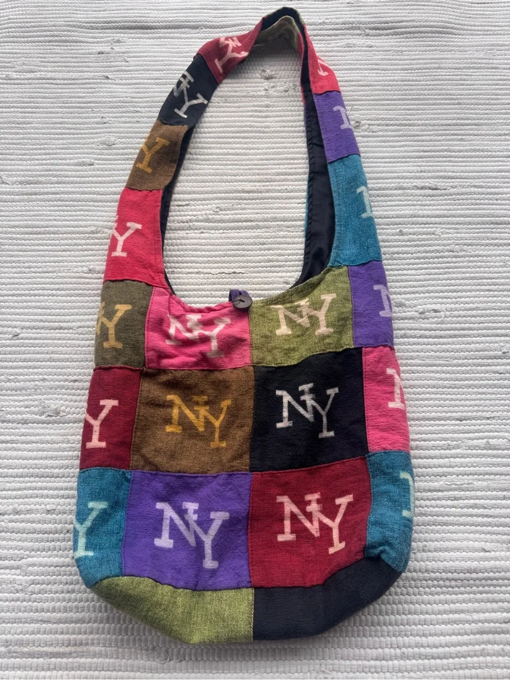 NY Patchwork Hobo Bag Boho Cotton Shoulder Bag Nepal Handmade
